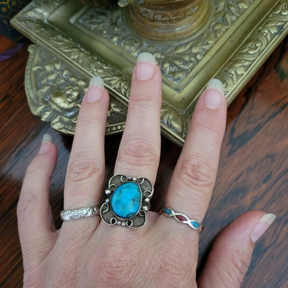 Native American Turquoise Ring - Picture 7 of 7